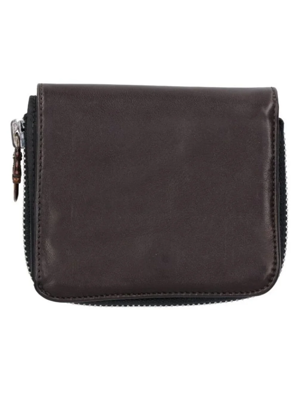 Chrome Hearts SQ Zip Bill Square Zip Round Zip Leather Wallet